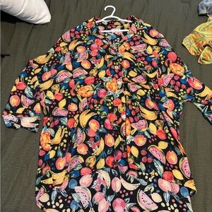 Show Me Your MuMu Colorful Fruit Print Tunic